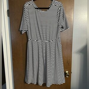 Torrid Striped Twist Back Dress